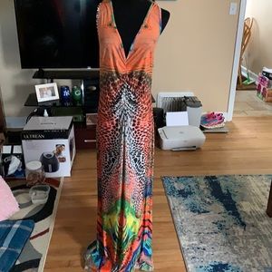 Venus tropical maxi dress